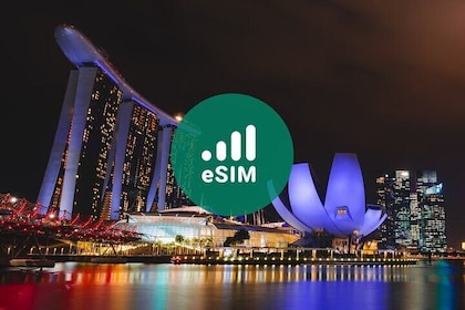 eSIM data plan for 8 Asia Destination Singapore Janpan by QR Code