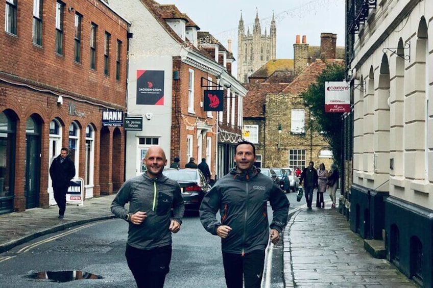 Guided running tours through Canterbury
