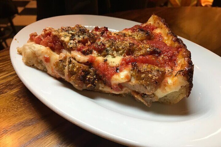 The Russo Sausage slice at Labriola