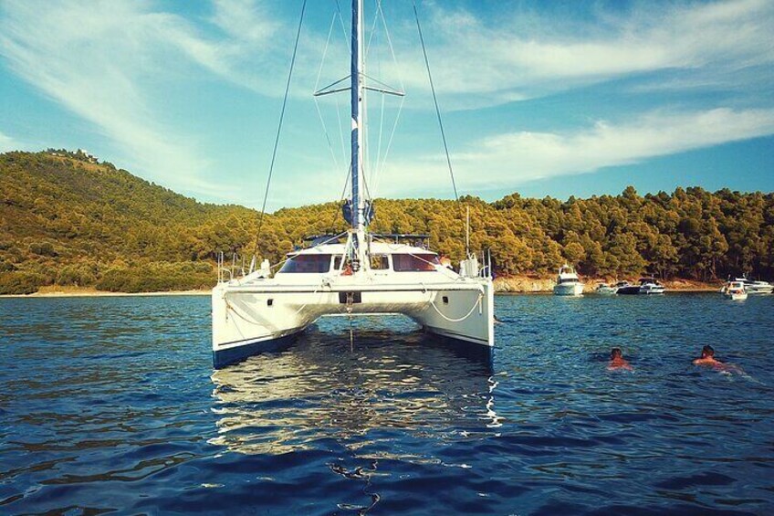 Best of Halkidiki Private Full-Day Cruise with Catamaran