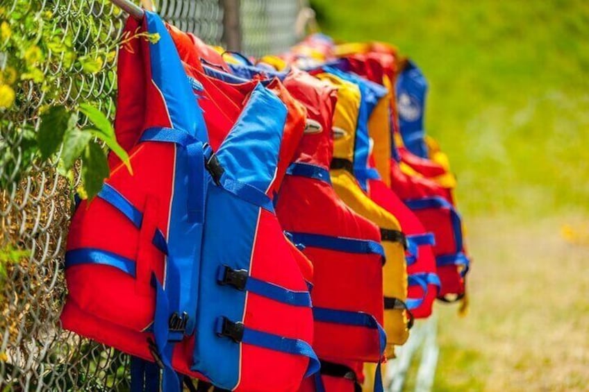 Lifejackets included!