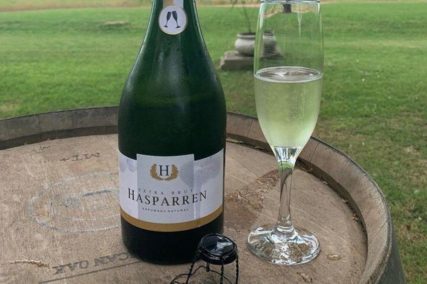 Hasparren is Our Champagne in honor of the Town from which the Etcheverry Family Comes