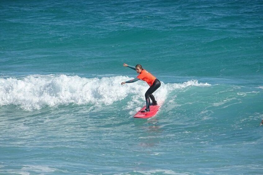 Surfing waves without breaking