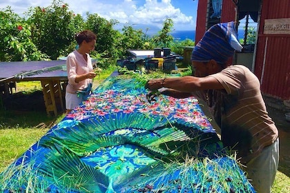 Learn the Traditional Seychelles Art of Sun Printing with Local Textile Des...