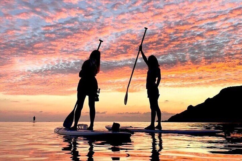 [Okinawa Miyako] [Early morning] Refreshing and exciting! Sunrise SUP/Canoe