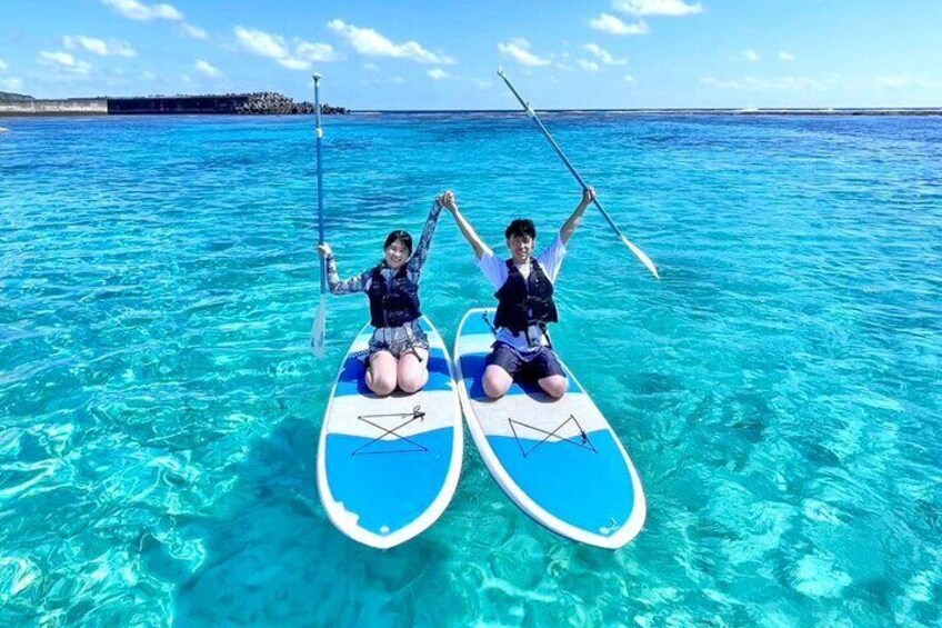[Okinawa Miyako] SUP/canoe tour with a spectacular beach!!