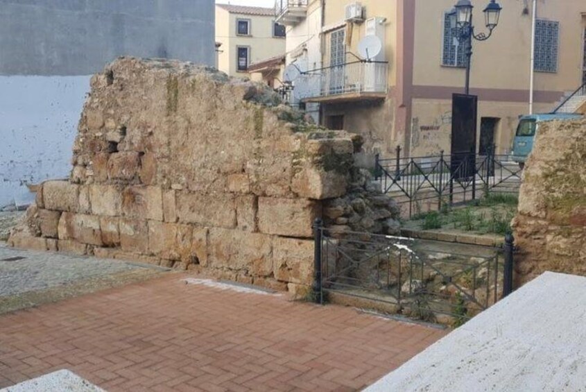 Ruins Walls of the Byzantine Kastron (fortified citadel) of Crotone (6th century AD)