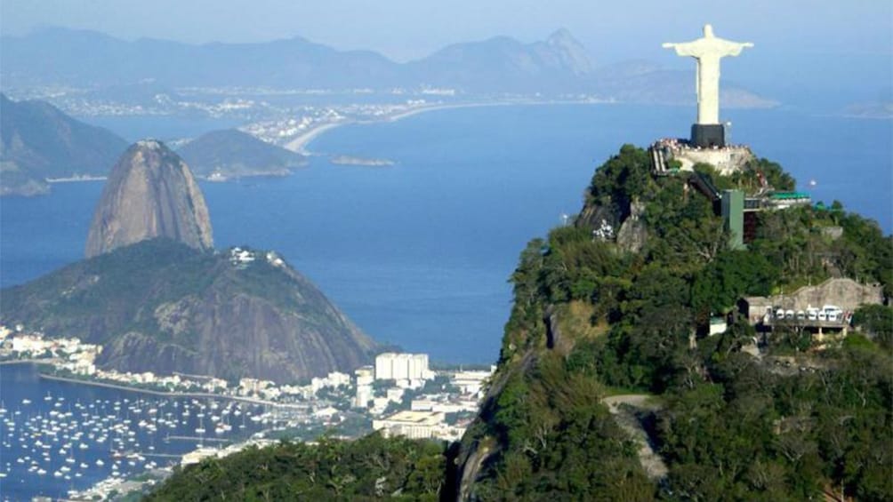 Aerial panoramic view of the beautiful Brazil 