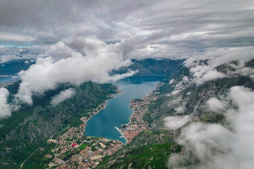 view from cable car 