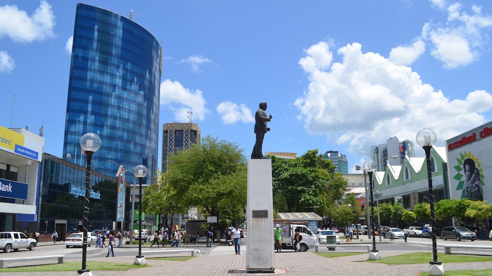Statue in city of Trinidad
