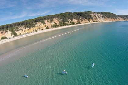 Epic Stand Up Paddle Board Lesson and Coloured Sands 4WD Tour Rainbow Beach