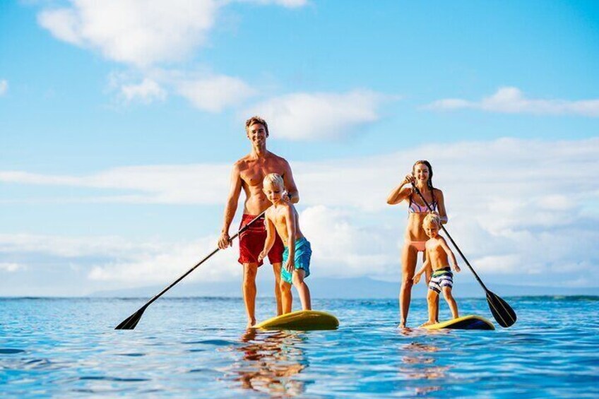 3-Hour Stand Up Paddle Double Island Point and Beach 4X4 Tour