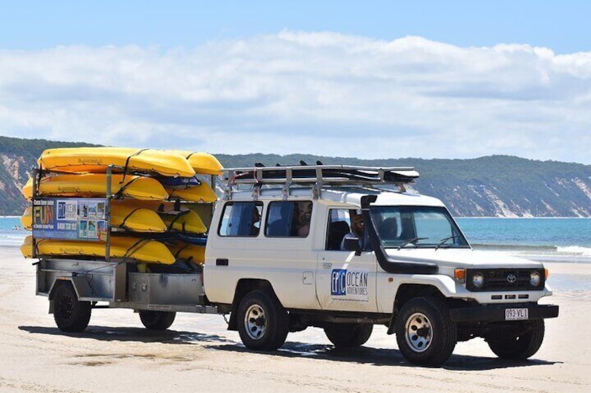 3-Hour Stand Up Paddle Double Island Point and Beach 4X4 Tour