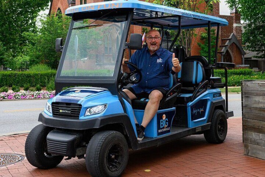 Golf Cart Tour of Bentonville, Arkansas