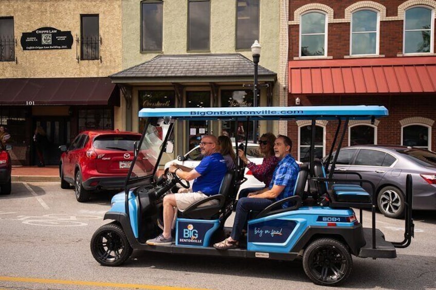 Golf Cart Tour of Bentonville, Arkansas