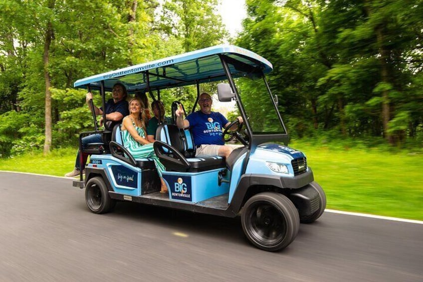 Golf Cart Tour of Bentonville, Arkansas