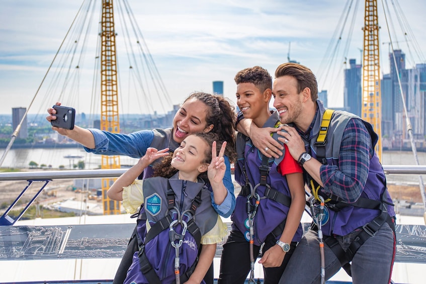 Up at the O2 Climbing Experience