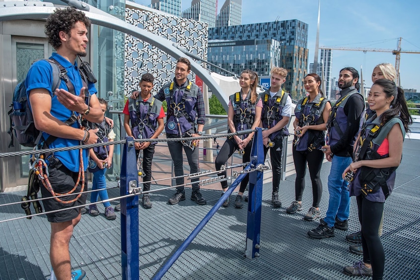 Up at the O2 Climbing Experience