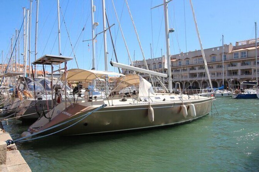 Sailboat ride around Almeria bay