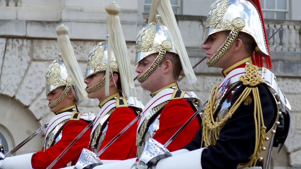 Buckingham Palace guards in London