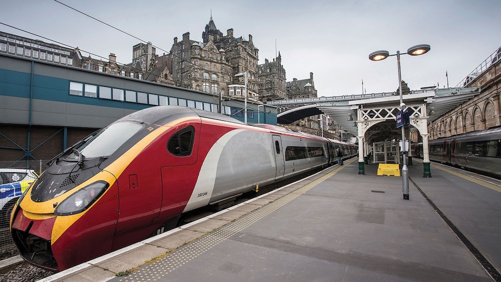 train at station in london