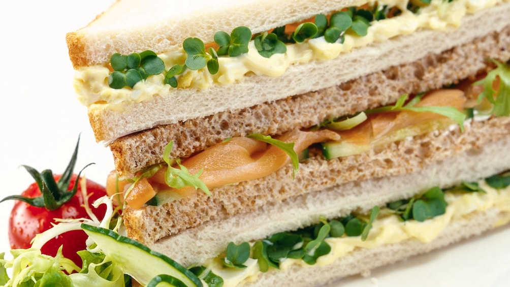 Close up of sandwich.