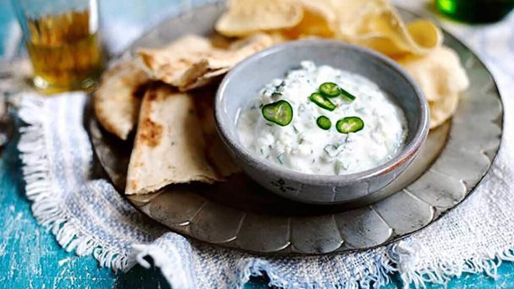 vegetarian pita and yogurt in Australia