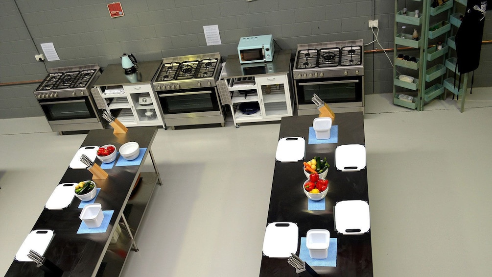 Show item 4 of 5. Interior of cooking school