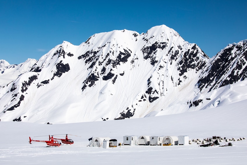 Helicopter Flight & Glacier Dog Sledding Tour