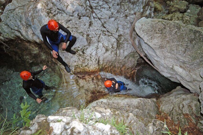 Canyoning in Susec Gorge from Bovec