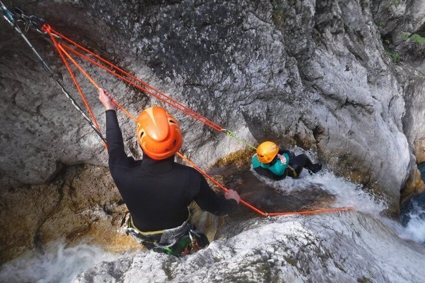 Canyoning in Susec Gorge from Bovec