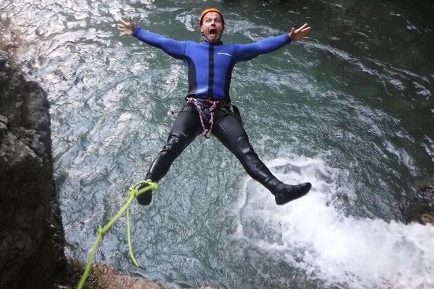 Canyoning in Susec Gorge from Bovec