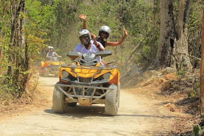 ATV Xtreme and Ziplines Tour with Cenote Swim & Lunch
