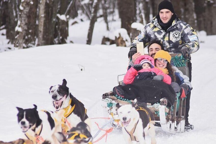 Winter Tour in Ushuaia with Snowmobiles and Sledding