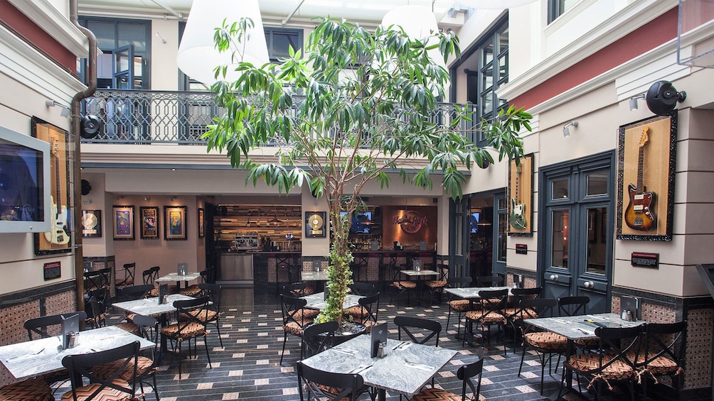Inside the Hard Rock Cafe - Athens