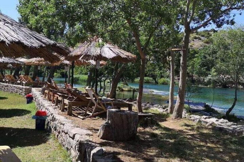 Zrmanja River Nature Park, visit Park, swim in the river, kanooin on the water.
