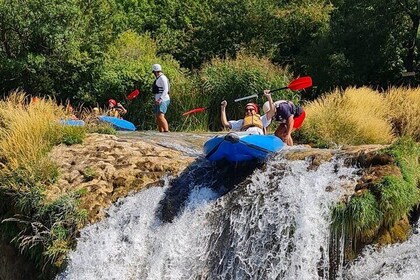 Canoe safari adventures at Zrmanja river day tour