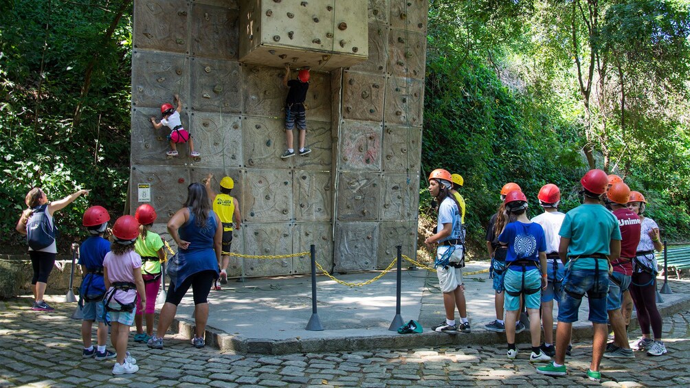 Wall climbing area on the Kids Photo Tour in Rio de Janeiro (city), Brazil