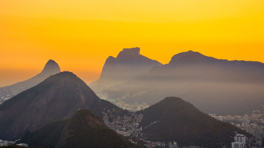 Sunset view of Rio de Janeiro