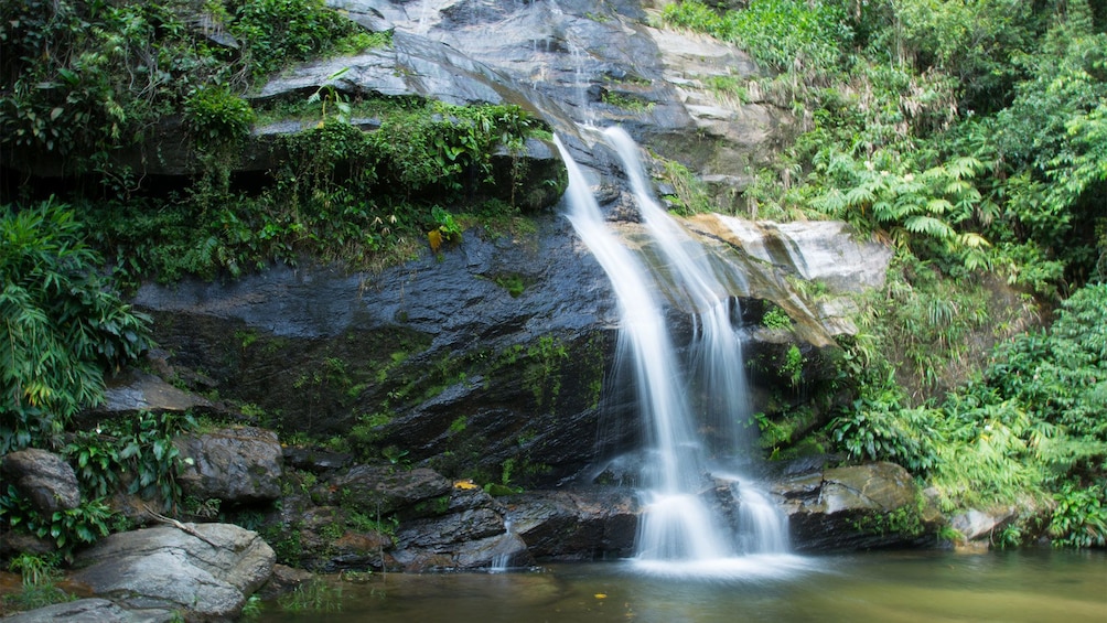 Waterfalls at the Tijuca Forest  in Brazil 