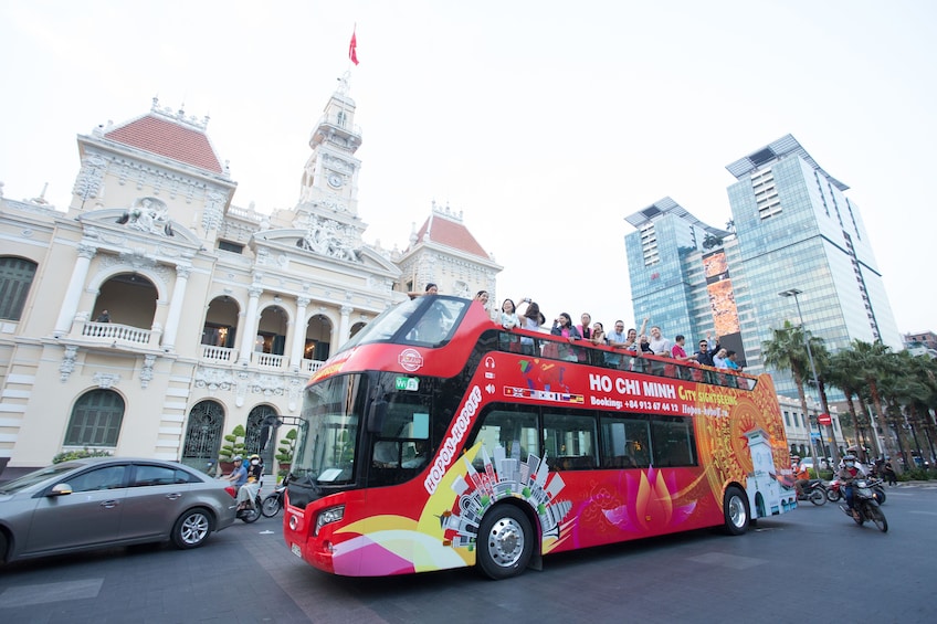 Ho Chi Minh City Hop-On Hop-Off RED Bus Tour (24 hours)