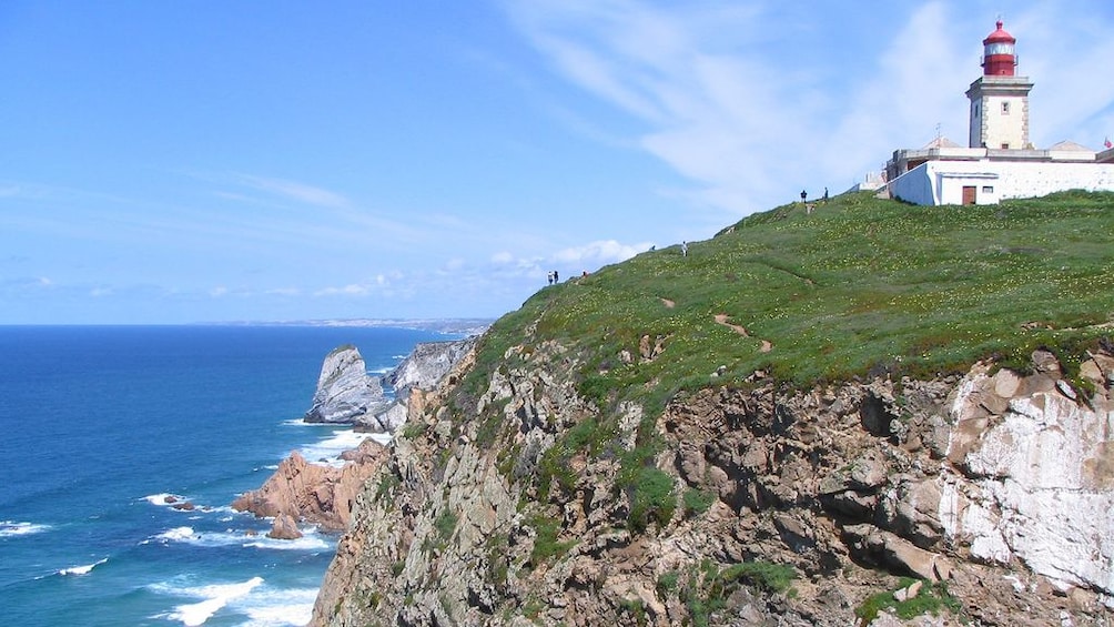 lighthouse on a cliff in Portugal