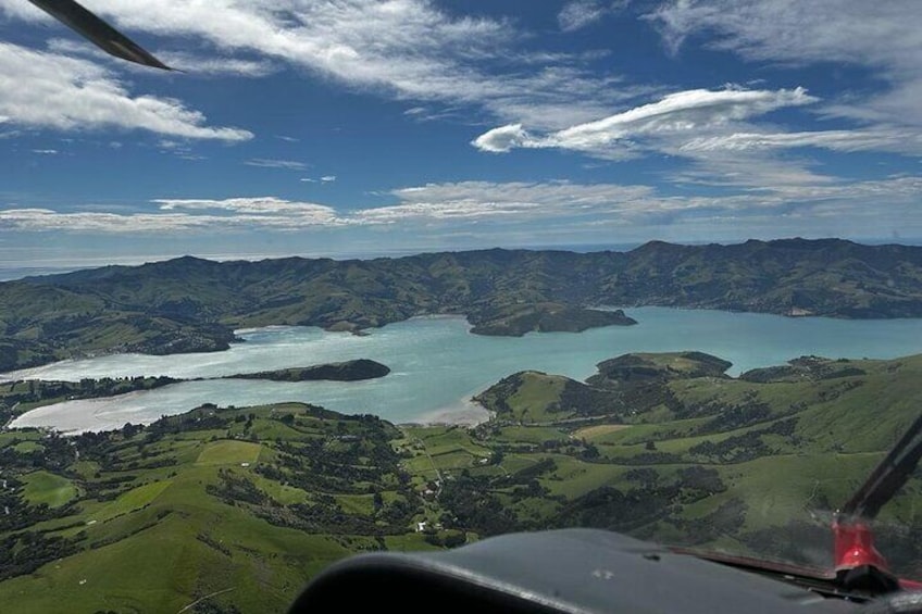 Love in the Air Christchurch Helicopter Flight with Port Hills Landing