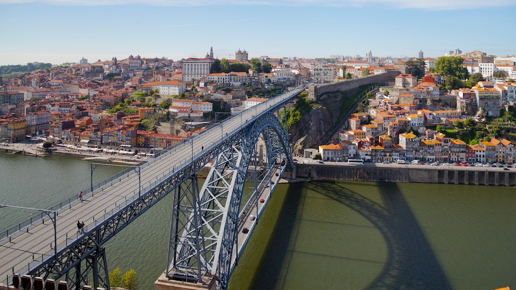 Bridge into Oporto Portugal