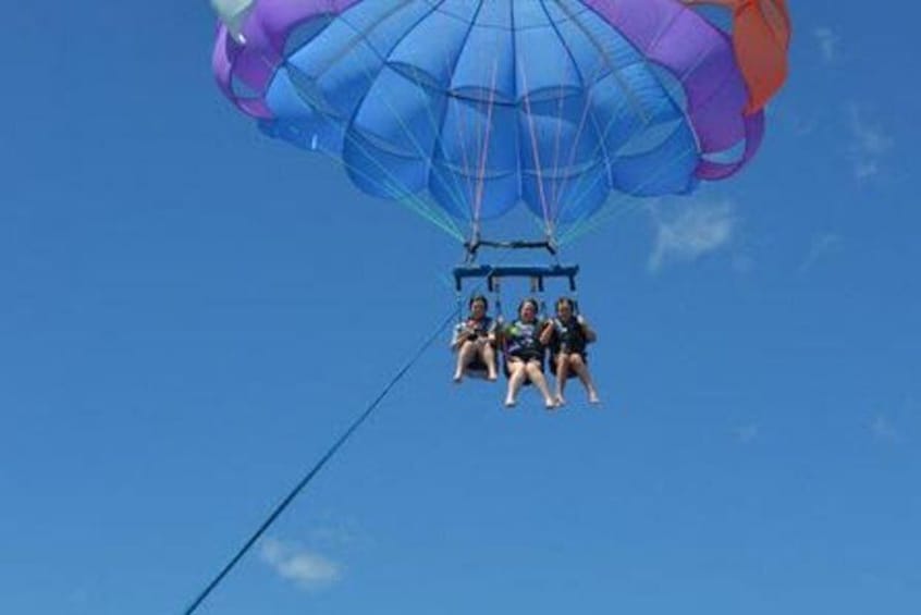 Enjoy ocean views on a parasailing tour!