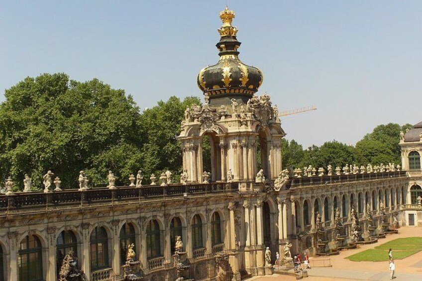 Zwinger - View of Langgalerie with Kronentor