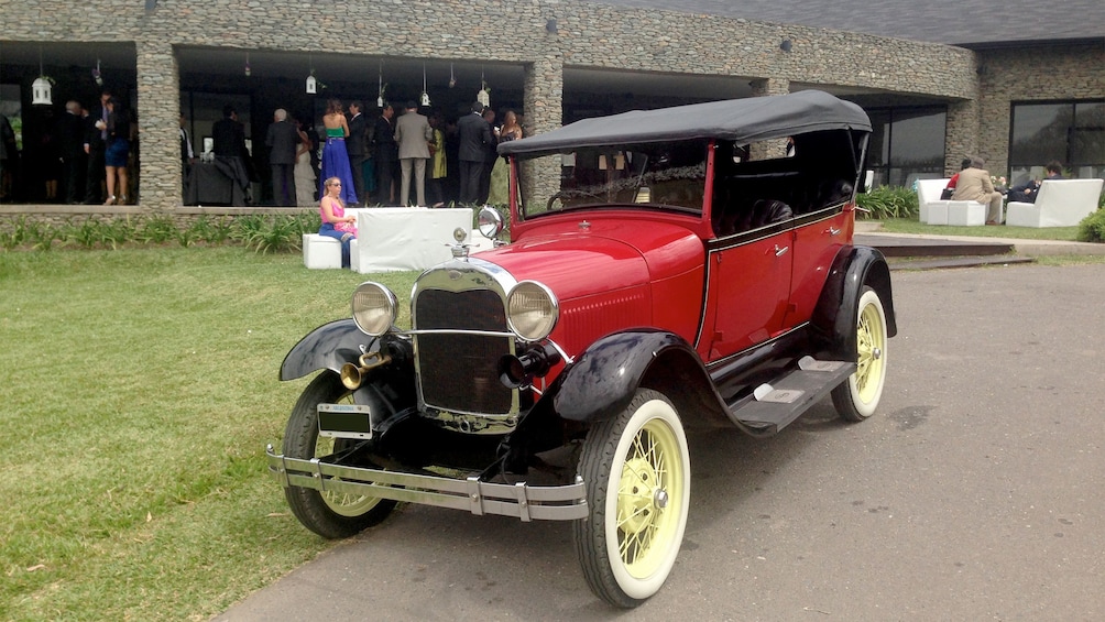 Show item 5 of 5. Car parked on the Antique Tour in Argentina Northwest, Argentina