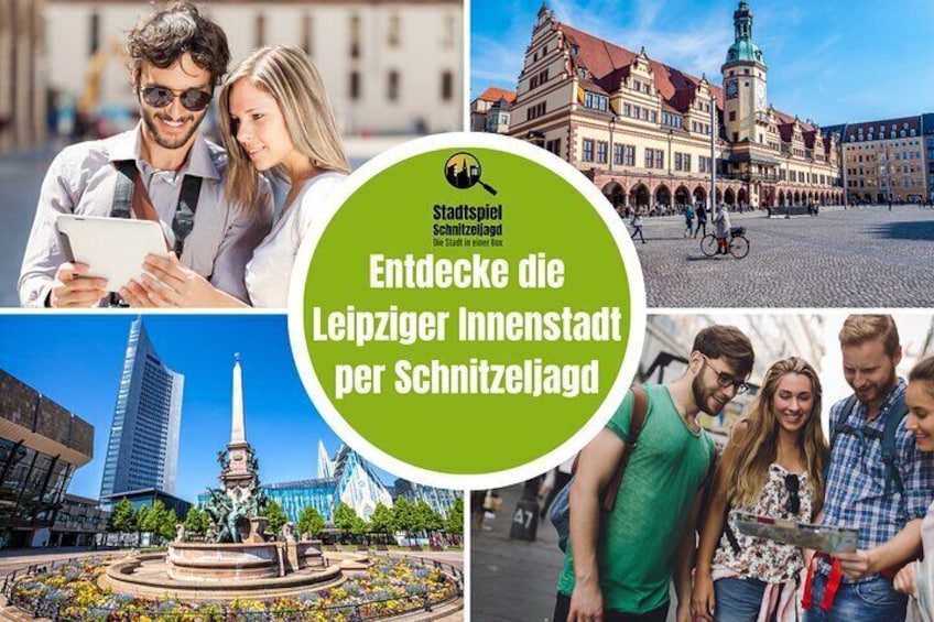 City game scavenger hunt Leipzig city center - independent city tour