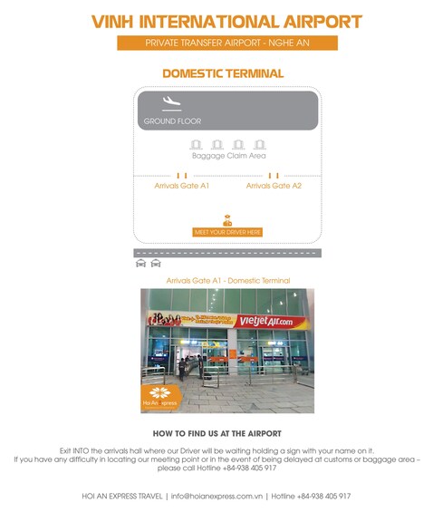 Private Transfer: Vinh Airport to/from Vinh City Center