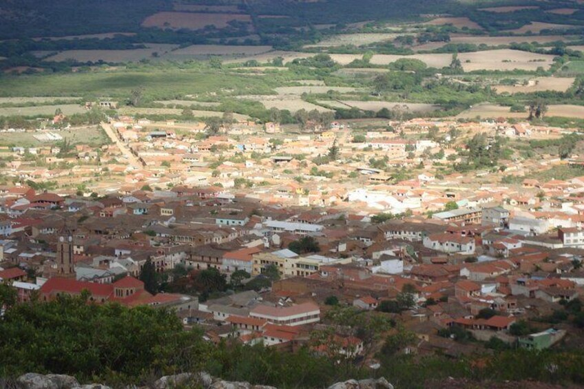 Panoramic view of Vallegrande city